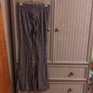 Black and white bellbottoms